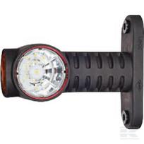 LED gabaritinis žibintas, 0,7/1,4W, 12/24V, balta/oranžinė/raudona, 100x55x118 mm, 3 LED, Kramp LA30015