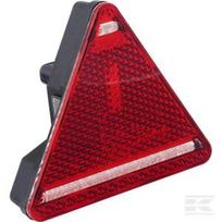 Galinė lempa RH LED, trikampė, 12/24V, raudona, tvirtinama varžtais, 163x144 mm, Waś 1400682510