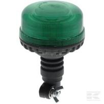 Švyturėlis LED, žemo profilio, 17W, 12–24V, žalias, tvirtinimas ant lankstaus strypo, Ø115 mm x 179 mm LA20028G