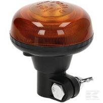 Švyturėlis LED, žemo profilio, 15W, 12–24V, geltonas, DIN tvirtinimas, Ø86 mm x 97 mm LA20093