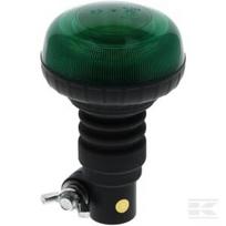 Švyturėlis LED, žemo profilio, 15W, 12–24V, žalias, tvirtinimas ant lankstaus strypo, Ø86 mm x 138 mm LA20092G