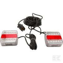 LED žibintų komplektas 12V, tvirtinamas, 12 m kabelis LA65016