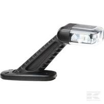 Gabaritinis žibintas RH LED, kvadratinis, 10/30V, skaidrus, tvirtinamas varžtais, 190.2x61.5x103mm, 8 LED, Hella ValueFit 2XS357006021