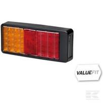 Galinė lempa LED, stačiakampė, 9/30V, raudona/geltona, tvirtinama varžtais, 223x35x98mm, 27 LED, Hella ValueFit 2VA357020011