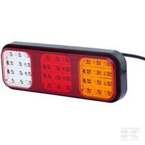 Galinė lempa LED, stačiakampė, 12/24V, raudona/geltona/balta, tvirtinama varžtais, 284x37x100mm, Hella ValueFit 2VP357018001