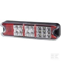 Galinė lempa LED, stačiakampė, 10/30V, raudona/geltona, tvirtinama varžtais, 191x28x50mm, 21 LED, Hella ValueFit 2VP357021011