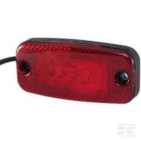 LED gabaritinis žibintas, stačiakampis, 9/30V, raudonas, tvirtinamas varžtais, 111x20x51mm, 3 LED, Hella ValueFit 2TM357008021