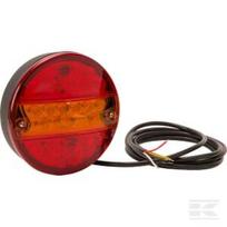 Daugiafunkcė galinė lempa LED, apvali, 24V (integruota varža), Ø142mm, Kramp LA40037