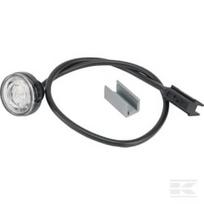 Gabaritinis žibintas LED, apvalus, 12/24V, baltas, tvirtinamas varžtais, Monopoint II by Aspöck 316704067