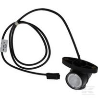 Gabaritinis žibintas LED Superpoint III, apvalus, 24V, raudona/balta/oranžinė, tvirtinamas varžtais, DC kištukas 313364007