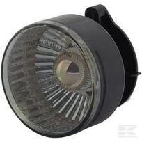 Posūkio žibintas 21W, apvalus, 12V, geltonas/pilka, korpusas: sidabrinis, tvirtinamas varžtais, Ø66mm, AMP kištukas, Hella 2BA009001191