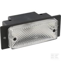 Atbulinės eigos žibintas, stačiakampis, 12/24V, skaidrus, tvirtinamas varžtais, 106x69mm, Jokon 136010010