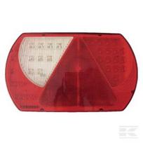 Galinė lempa LH LED, 9/10.3W, stačiakampė, 12/24V, balta/raudona/geltona/mėlyna, tvirtinama varžtais, 237x29x140mm, 47 LED LA260110