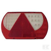 Galinė lempa RH LED, 9/10.3W, stačiakampė, 12/24V, balta/juoda/geltona/raudona/ruda, tvirtinama varžtais, 237x29x140mm, 47 LED LA260220