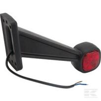 Gabaritinis žibintas RH LED, 12/24V, raudona/balta, tvirtinamas varžtais, Britax L450200LMV