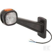 Gabaritinis žibintas LH LED, 12/24V, raudona/balta/geltona, tvirtinamas varžtais, Britax L450230LMV