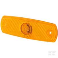 Gabaritinis žibintas 3W, stačiakampis, 24V, geltonas, korpusas: geltonas, tvirtinamas varžtais, 126x11x38mm, Hella 2PS962964012