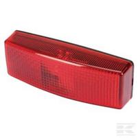 Gabaritinis žibintas 5W, stačiakampis, 12V, raudonas, tvirtinamas varžtais, 110x25x40mm, Hella 2SA006717001