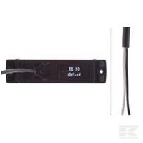 Gabaritinis žibintas 0.50W, stačiakampis, 12V, geltonas, tvirtinamas varžtais, 130x32x1 LED, Hella 2PS008645011