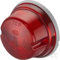 Galinė lempa, apvali, 12/24V, raudona, tvirtinama varžtais, Hella 2SA001259751