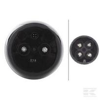 Galinė lempa, apvali, 12V, geltona/raudona, tvirtinama varžtais, Ø140mm, 4-pin, Hella 2SD001685317