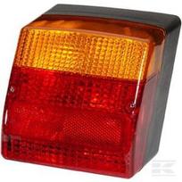 Galinė lempa LH, kvadratinė, 12V, raudona/oranžinė, tvirtinama varžtais, 155x..., Hella 2SE996030011