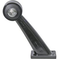 Gabaritinis žibintas LH LED, apvalus, 12/24V, raudonas/skaidrus, tvirtinamas varžtais, 167x68x156mm, Waś 1400300021