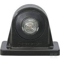 Gabaritinis žibintas RH LED, apvalus, 12/24V, raudonas/skaidrus, tvirtinamas varžtais, 97x68x78mm, Waś 1400300040