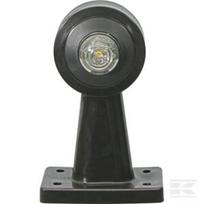 Gabaritinis žibintas LH LED, apvalus, 12/24V, raudonas/skaidrus, tvirtinamas varžtais, 83x68x135mm, Waś 1400300031