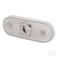 Gabaritinis LED žibintas stačiakampis, 12/24V, skaidrus, tvirtinamas varžtais, 113x63 mm, Waś 1400690530