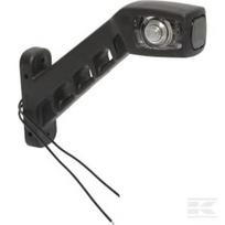 Gabaritinis žibintas RH LED, 12/24V, raudona/skaidri, tvirtinamas varžtais, 187x37x165mm, Waś 1400300100
