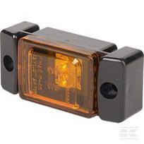 Gabaritinis LED žibintas stačiakampis, 12/24V, gintarinis, tvirtinamas varžtais, 72x32 mm, Waś 1400690840