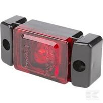 Gabaritinis LED žibintas stačiakampis, 12/24V, raudonas, tvirtinamas varžtais, 72x32 mm, Waś 1400690850