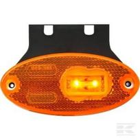 Gabaritinis LED žibintas ovalus, 12/24V, gintarinis, tvirtinamas varžtais, 102x46 mm, Waś 1400300308Z