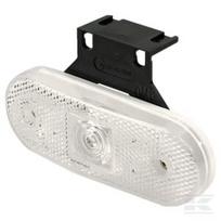 Gabaritinis LED žibintas stačiakampis, 12/24V, skaidrus, tvirtinamas varžtais, 113x63 mm, Waś 14006905300