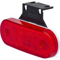 Gabaritinis LED žibintas stačiakampis, 12/24V, raudonas, tvirtinamas varžtais, 113x63 mm, Waś 1400690533