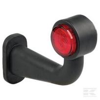 Gabaritinis žibintas RH LED, apvalus, 12/24V, raudona/skaidri, tvirtinamas varžtais, 180x158mm, Waś 14006804990