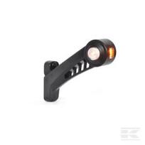 Gabaritinis žibintas RH LED, apvalus, 12/24V, geltona/raudona/balta, tvirtinamas varžtais, 180x161mm, Waś 1400300567P