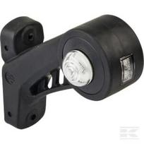 Gabaritinis žibintas LH LED, apvalus, 12/24V, geltona/raudona/balta, tvirtinamas varžtais, 130x131mm, Waś 1400300569L