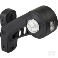 Gabaritinis žibintas RH LED, apvalus, 12/24V, geltona/raudona/balta, tvirtinamas varžtais, 130x131mm, Waś 1400300569P