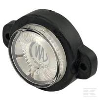 Gabaritinis žibintas LED, citrininis, 12/24V, balta/skaidri, tvirtinamas varžtais, 80x60mm, Waś 14003000451