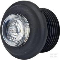 Gabaritinis žibintas LED, apvalus, 12/24V, skaidrus, tvirtinamas varžtais, Ø29mm, Waś 1400300668