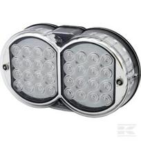Galinė lempa LED, stačiakampė, 12/24V, skaidri, tvirtinama varžtais, 208x121mm, Waś 1400681810
