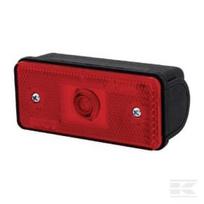 Gabaritinis žibintas LED, stačiakampis, 12/24V, raudonas, tvirtinamas varžtais, Waś 1400690553