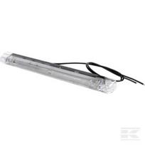 Gabaritinis žibintas LED, stačiakampis, 12/24V, skaidrus, tvirtinamas varžtais, 246x20x22mm, Waś 1400690860