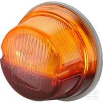 Galinė lempa, apvali, 12V, raudona/oranžinė, tvirtinama varžtais, Ø78mm, Hella 2SB001259261