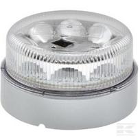 Mirksintis švyturėlis LED, 10W, apvalus, 12/24V, skaidrus/geltonas, tvirtinamas varžtais, Ø149mm x88mm, 10 LED, Hella 2XD012980001