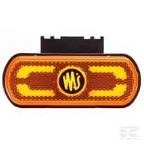 Gabaritinis žibintas LED, geltonas, stačiakampis, 12-24V, 133.8x53x25mm, "SAFETY LINE", Kramp LA30082