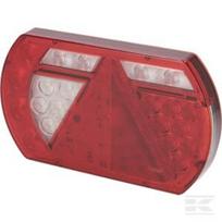 Daugiafunkcė galinė lempa kairės pusės LED, 12V, 236x140x24.3mm, Bayonet 6-pin, Kramp L26060P6LH1