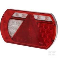 Daugiafunkcė galinė lempa kairės pusės LED, SMART, 12V, 236x140x24.3mm, Bayonet 5-pin, Kramp L26060P5LH5SM